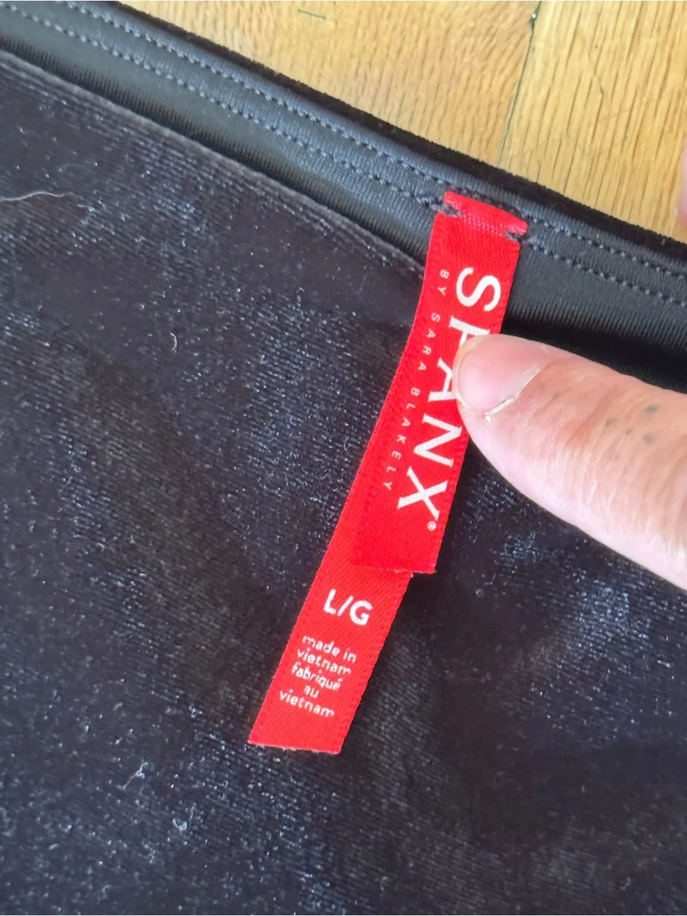 SPANX Black Velvet High-Waist Sculpting Leggings